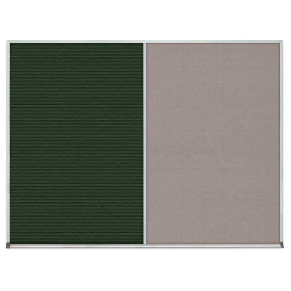 Single Door Radius Corkboard, 18"x24", Sat, UV7000RC-SATIN-FORBO